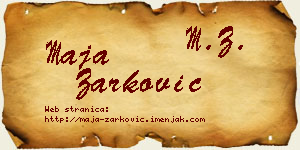 Maja Žarković vizit kartica